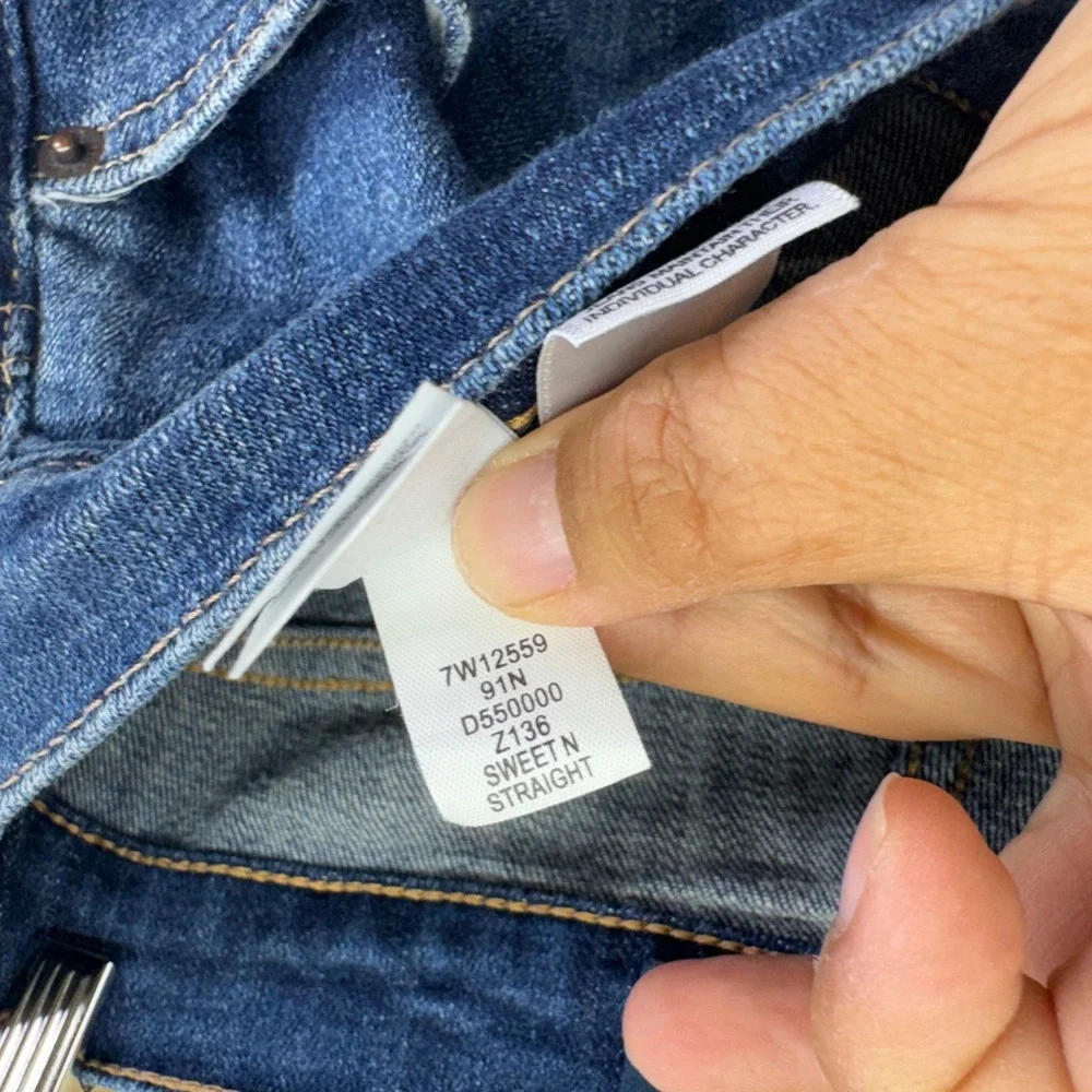 Lucky Brand Sweet N Straight Jeans 10/30‎ Dark Wash Classic Denim Boho Casual